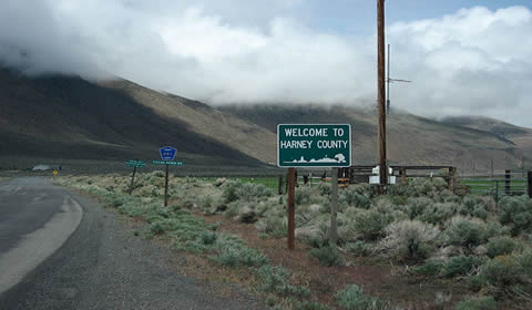 Welcome to Harney County. Photo courtesy Ken Lund.