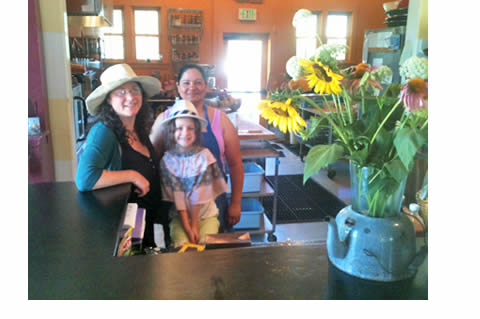 The author, daughter Bella & Maria Elena Mendoza.