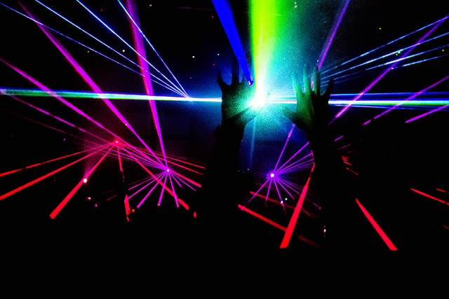 An EDM party at the Avalon in Hollywood. Photo by b@fly via Flickr.
