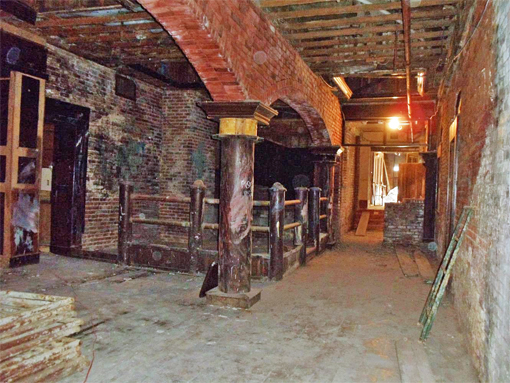 Interior of Palace Hotel, pre-rehab