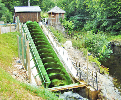 Archimedes Screw similar to the one at the Potter Valley Diversion point