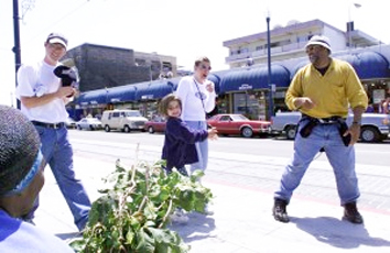 Gregory Jacobs, in the yellow shirt
